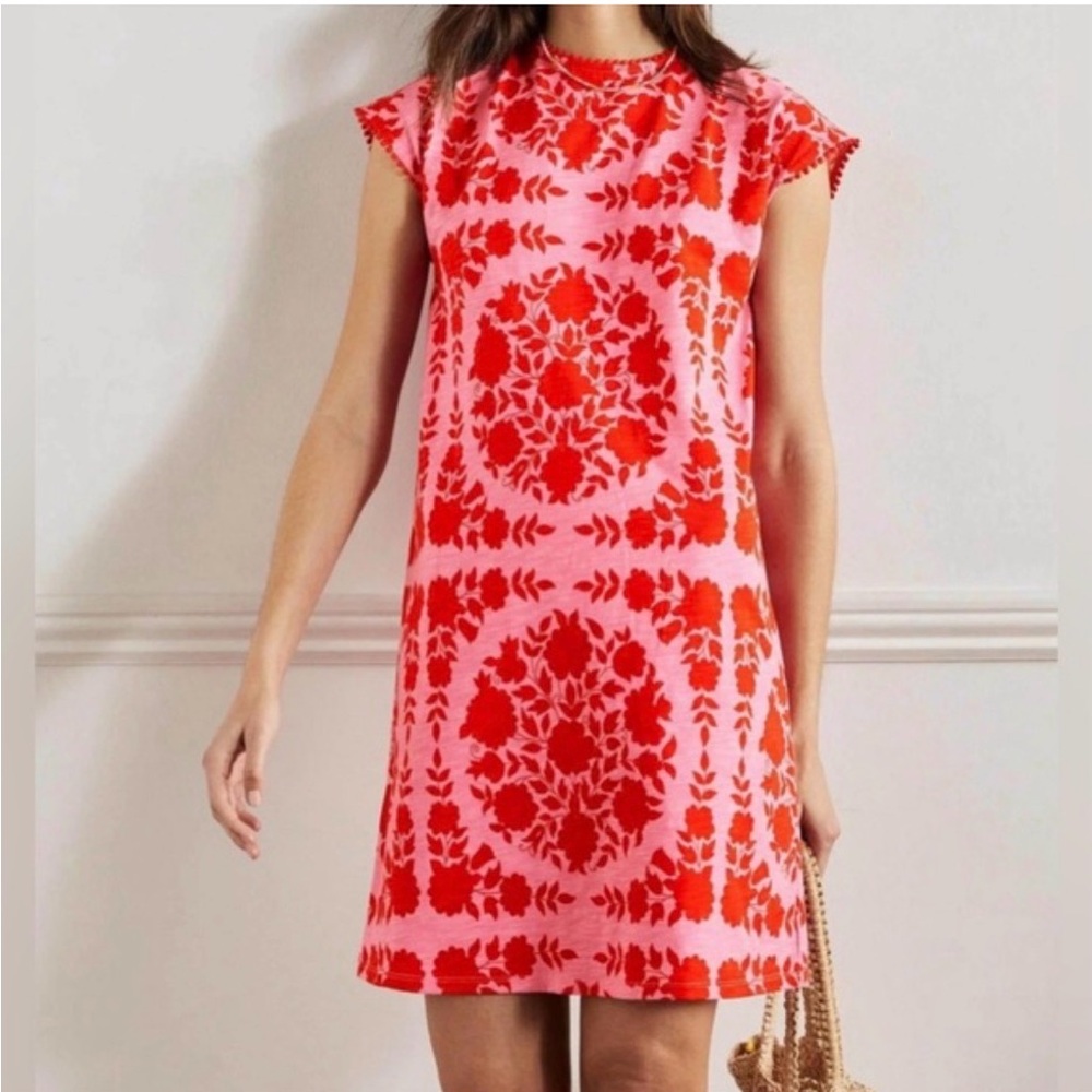 Boden dress NWT 6 trim detail t shirt dress - Picture 2 of 9